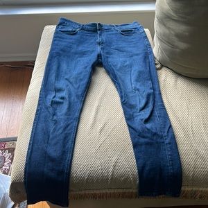 Egyptian Cotton Mobaco Cotton Straight Leg Jeans Not Paige